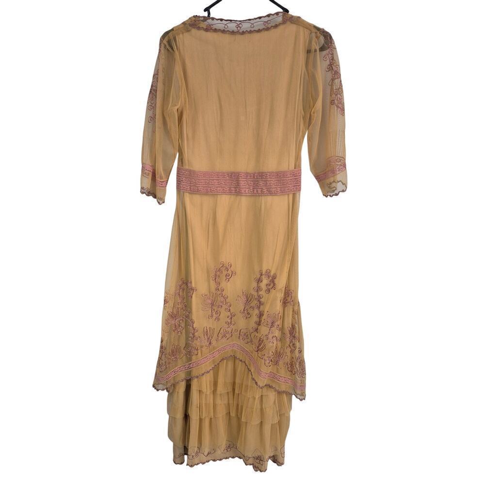 Age of Love Nataya Dress Messy Coquette Boho Feminine Romantic Titanic Look Sz S - Picture 3 of 6
